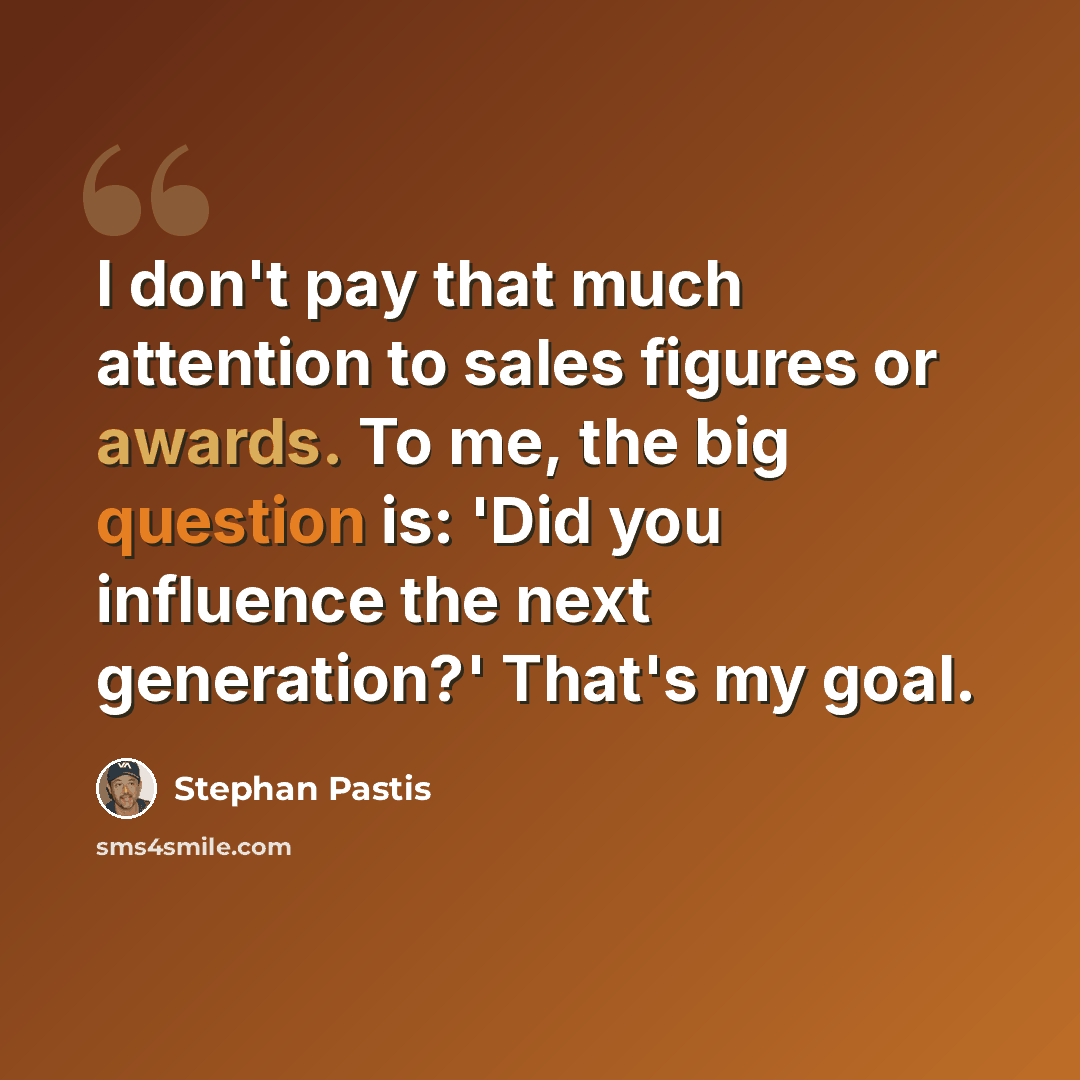 “I don't pay that much attention to sales figures or awards. To me, the big question is: 'Did you influence the next generation?' That's my goal.” quote by Stephan Pastis
