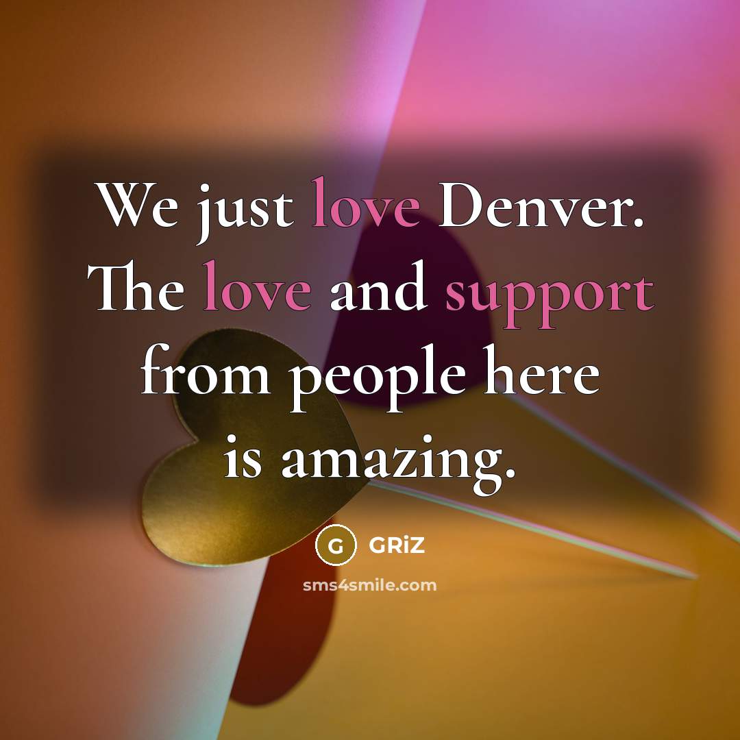 “We just love Denver. The love and support from people here is amazing.” quote by GRiZ