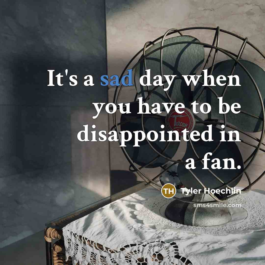 “It's a sad day when you have to be disappointed in a fan.” quote by Tyler Hoechlin