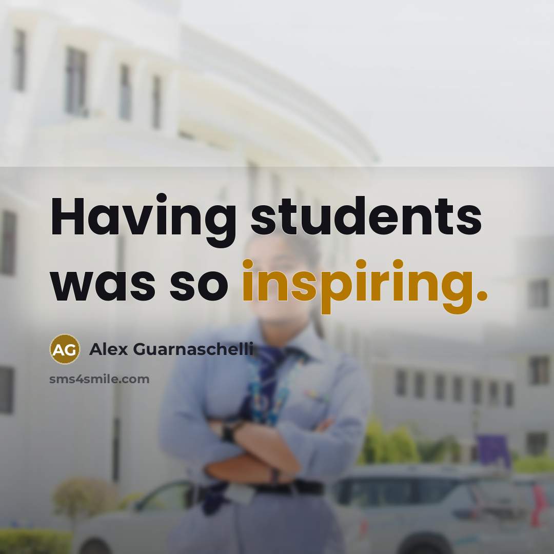 “Having students was so inspiring.” quote by Alex Guarnaschelli
