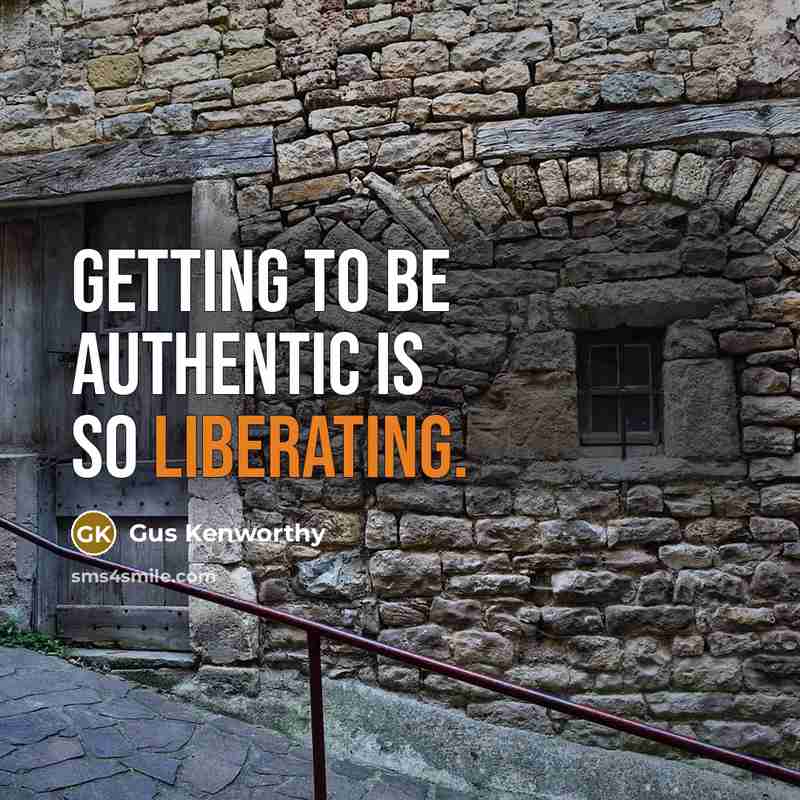 “Getting to be authentic is so liberating.” quote by Gus Kenworthy