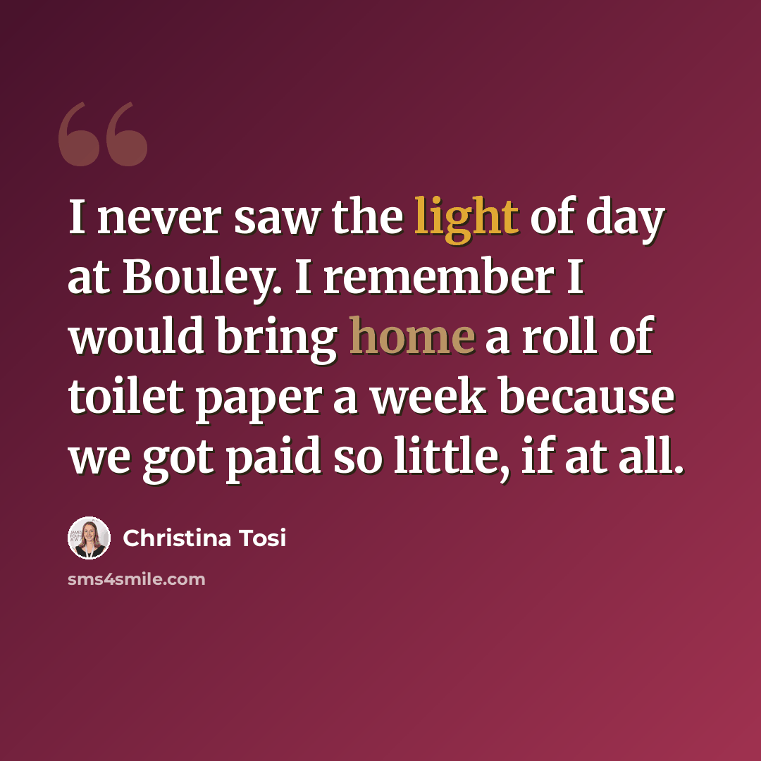 “I never saw the light of day at Bouley. I remember I would bring home a roll of toilet paper a week because we got paid so little, if at all.” quote by Christina Tosi