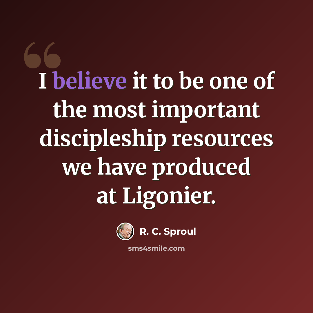 “I believe it to be one of the most important discipleship resources we have produced at Ligonier.” quote by R. C. Sproul