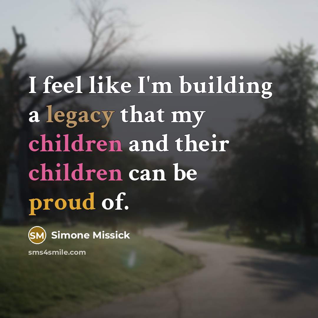 “I feel like I'm building a legacy that my children and their children can be proud of.” quote by Simone Missick