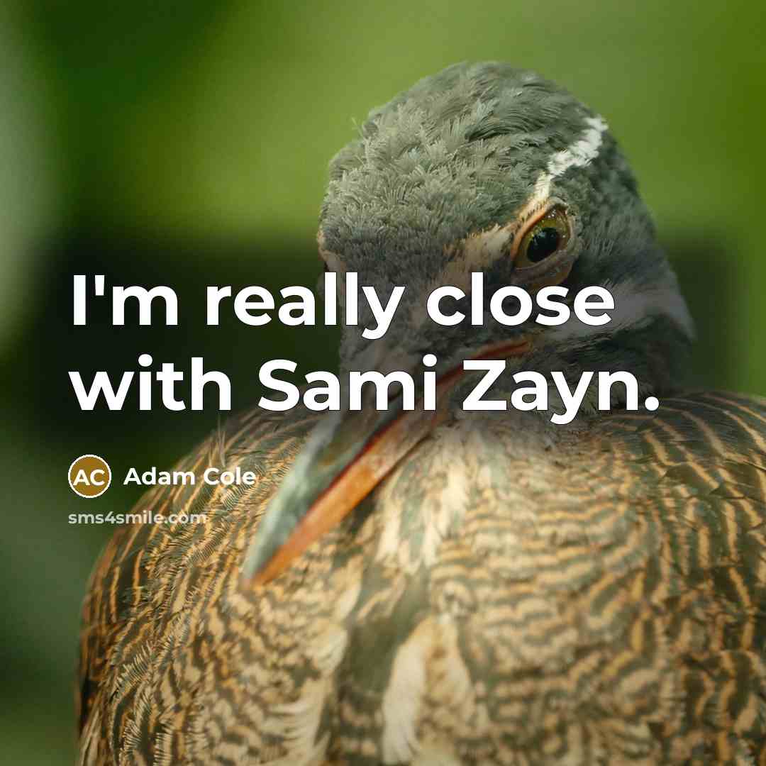 “I'm really close with Sami Zayn.” quote by Adam Cole