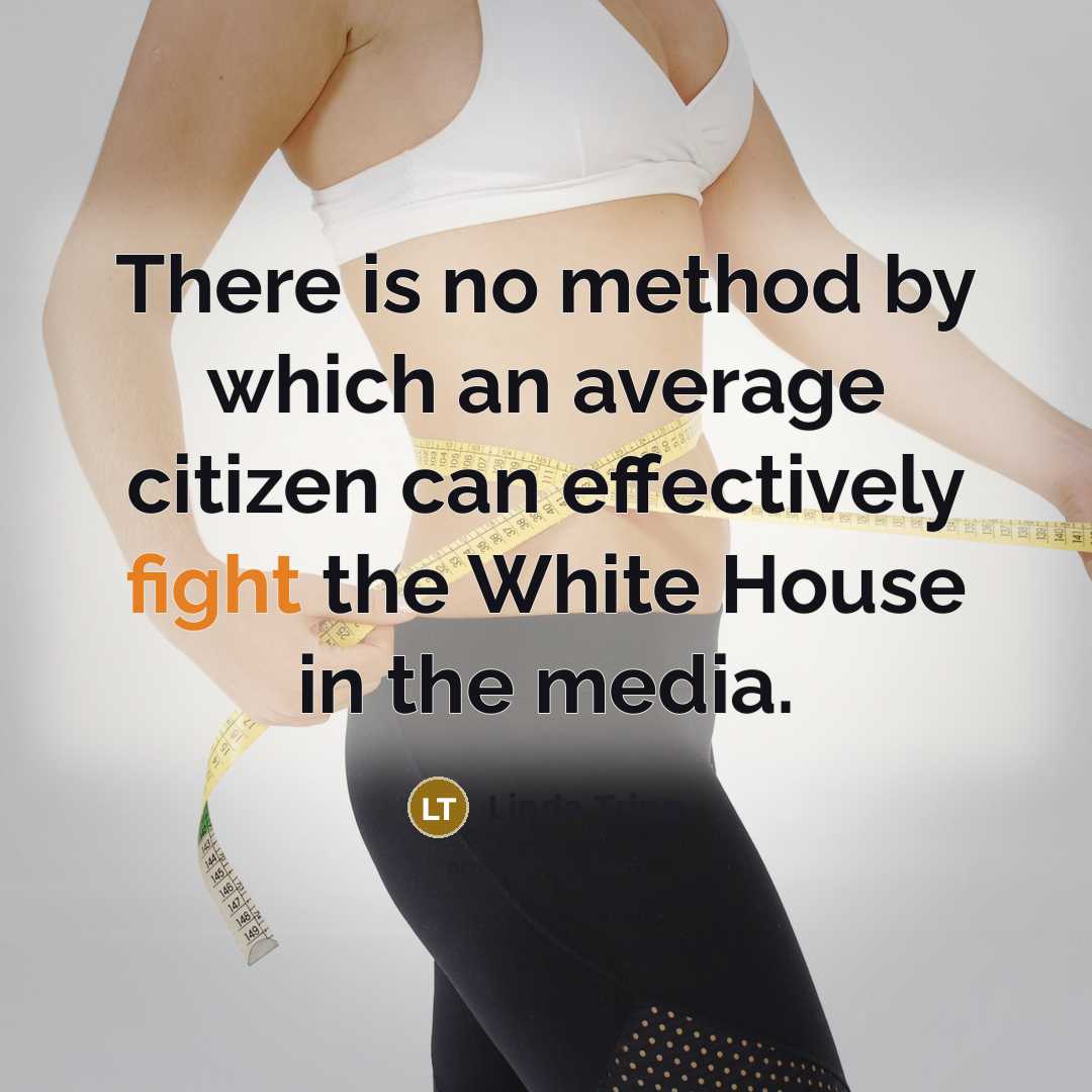 “There is no method by which an average citizen can effectively fight the White House in the media.” quote by Linda Tripp