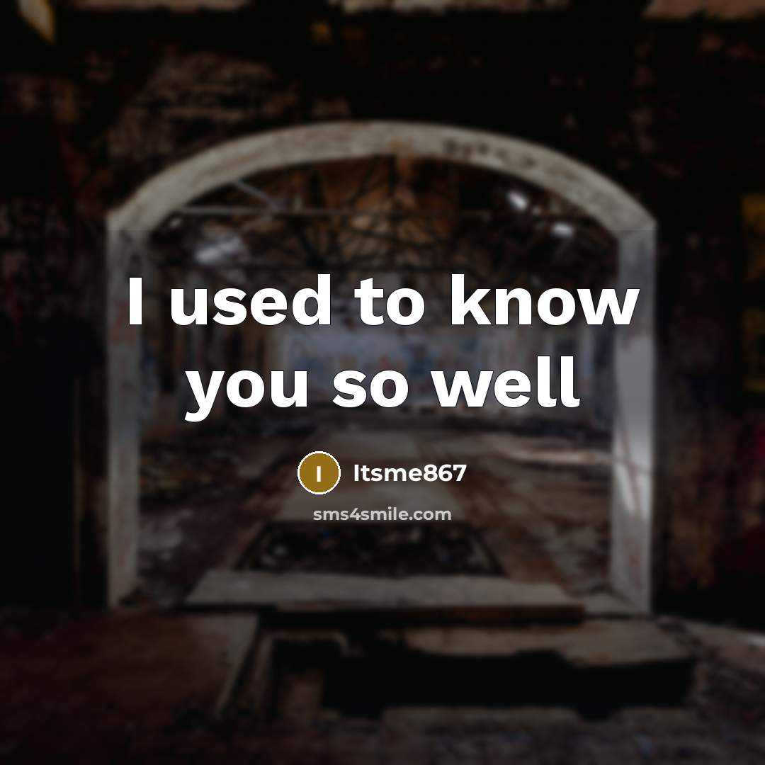 “I used to know you so well” quote by Itsme867