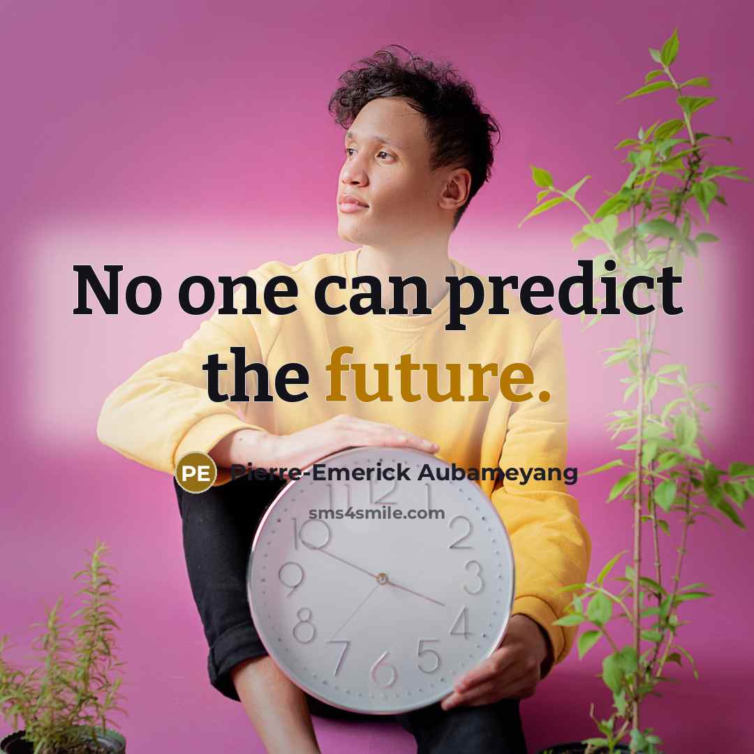 “No one can predict the future.” quote by Pierre-Emerick Aubameyang