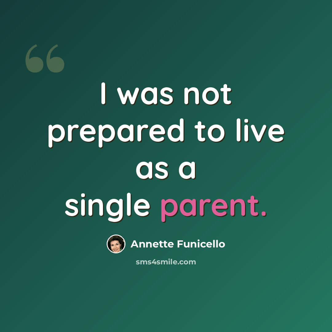 “I was not prepared to live as a single parent.” quote by Annette Funicello