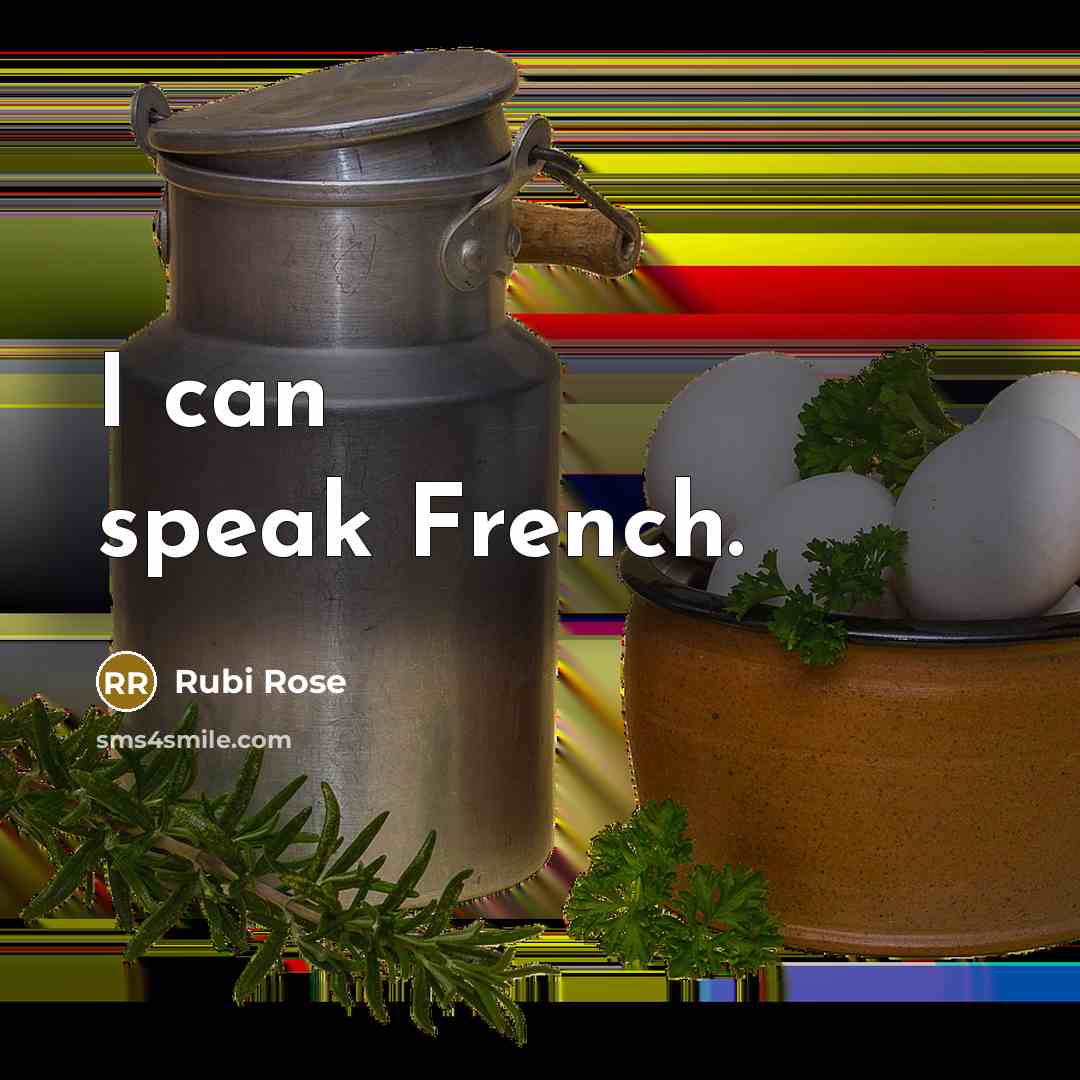 “I can speak French.” quote by Rubi Rose