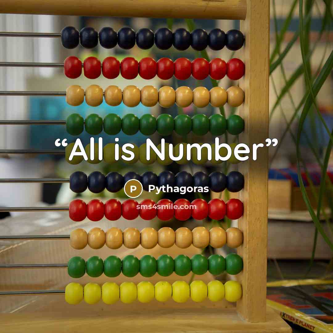 “All is Number” quote by Pythagoras