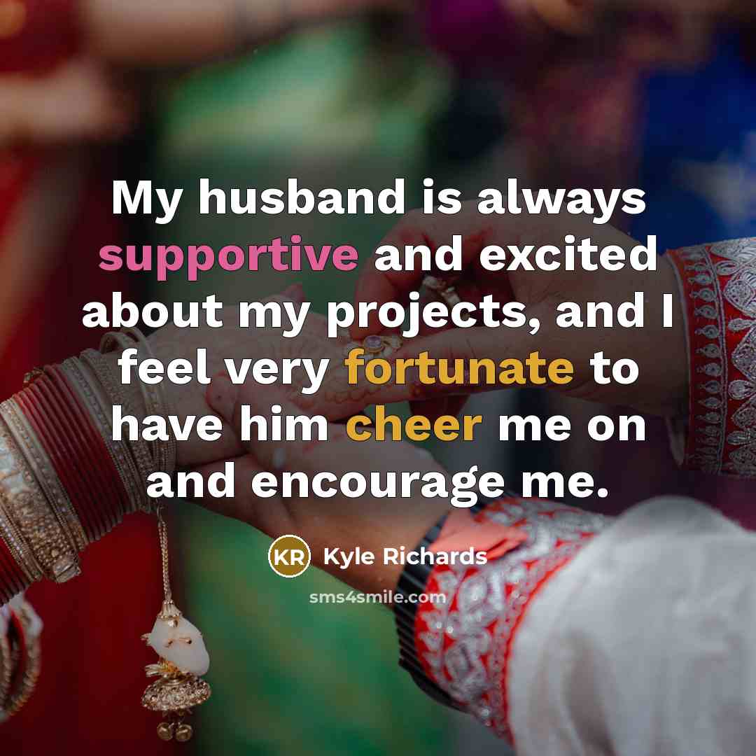 “My husband is always supportive and excited about my projects, and I feel very fortunate to have him cheer me on and encourage me.” quote by Kyle Richards