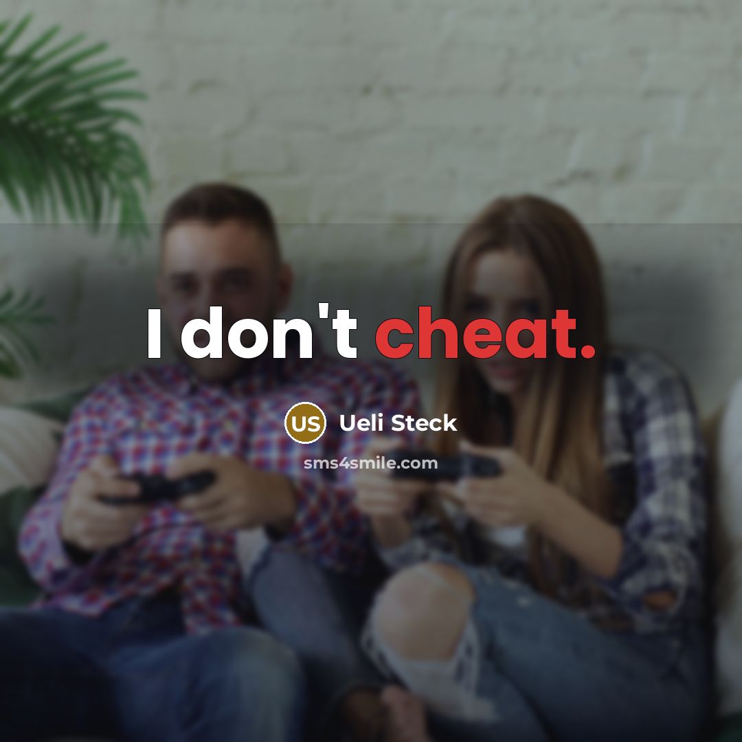 “I don't cheat.” quote by Ueli Steck