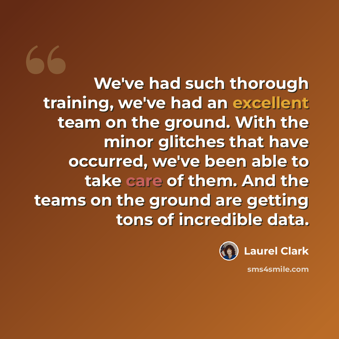 “We've had such thorough training, we've had an excellent team on the ground. With the minor glitches that have occurred, we've been able to take care of them. And the teams on the ground are getting tons of incredible data.” quote by Laurel Clark