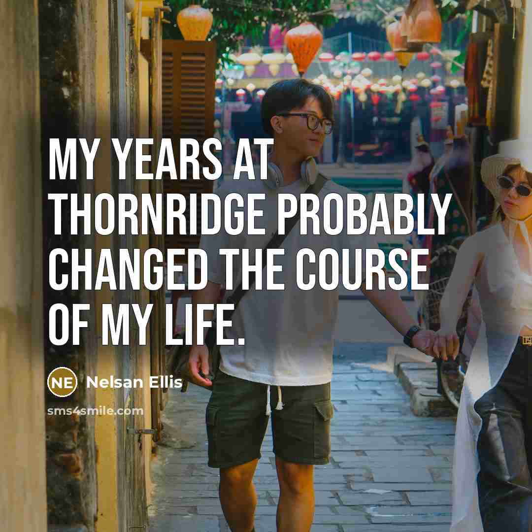“My years at Thornridge probably changed the course of my life.” quote by Nelsan Ellis