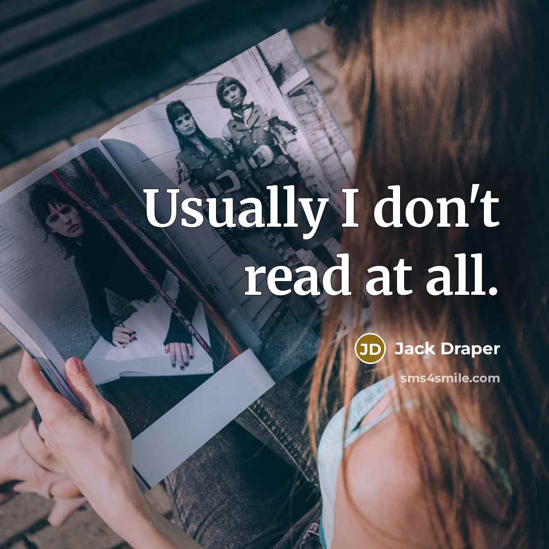 “Usually I don't read at all.” quote by Jack Draper