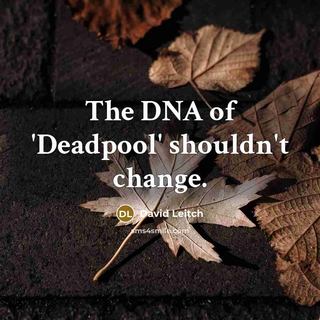 “The DNA of 'Deadpool' shouldn't change.” quote by David Leitch