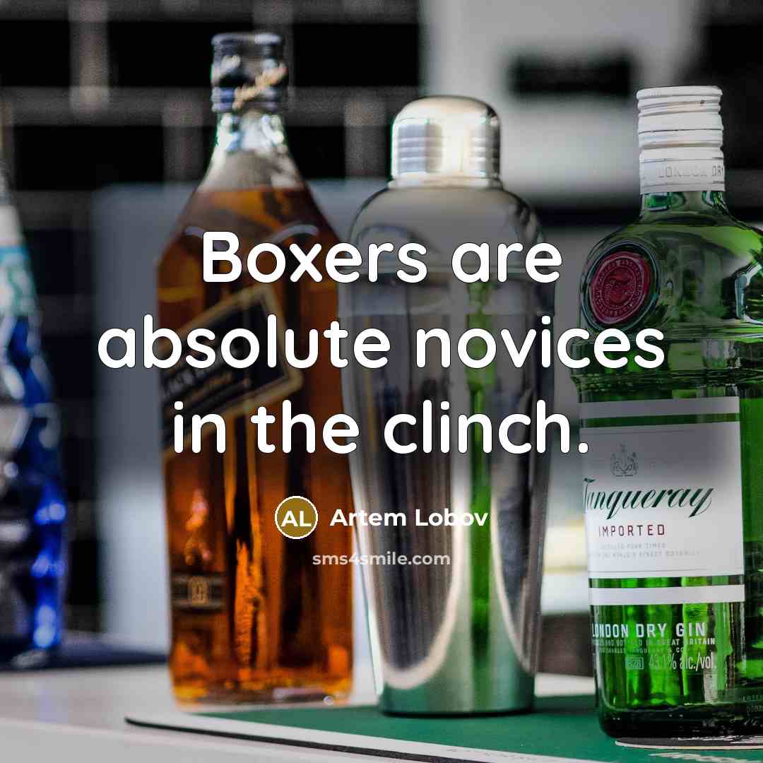 “Boxers are absolute novices in the clinch.” quote by Artem Lobov