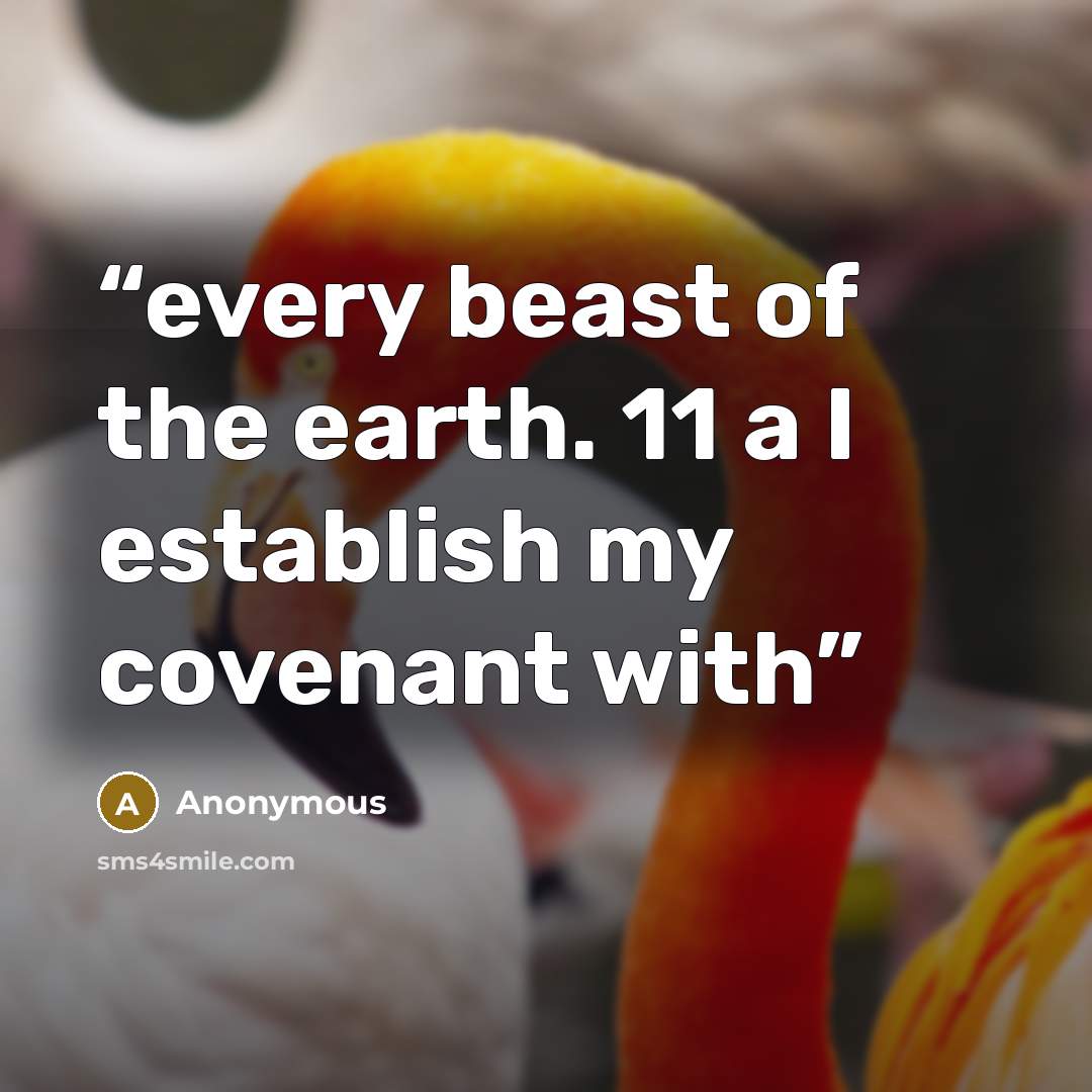 “every beast of the earth. 11 a I establish my covenant with” quote by Anonymous