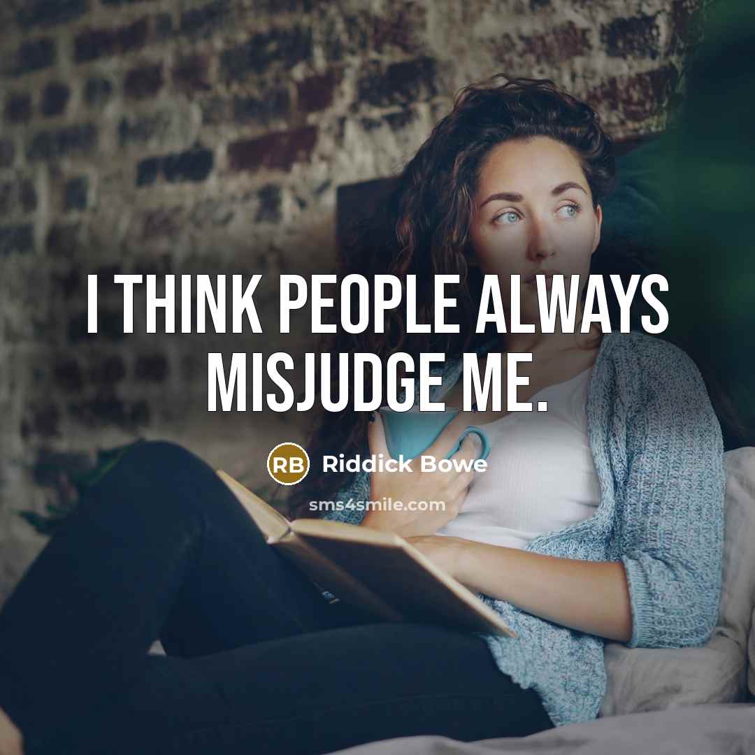“I think people always misjudge me.” quote by Riddick Bowe