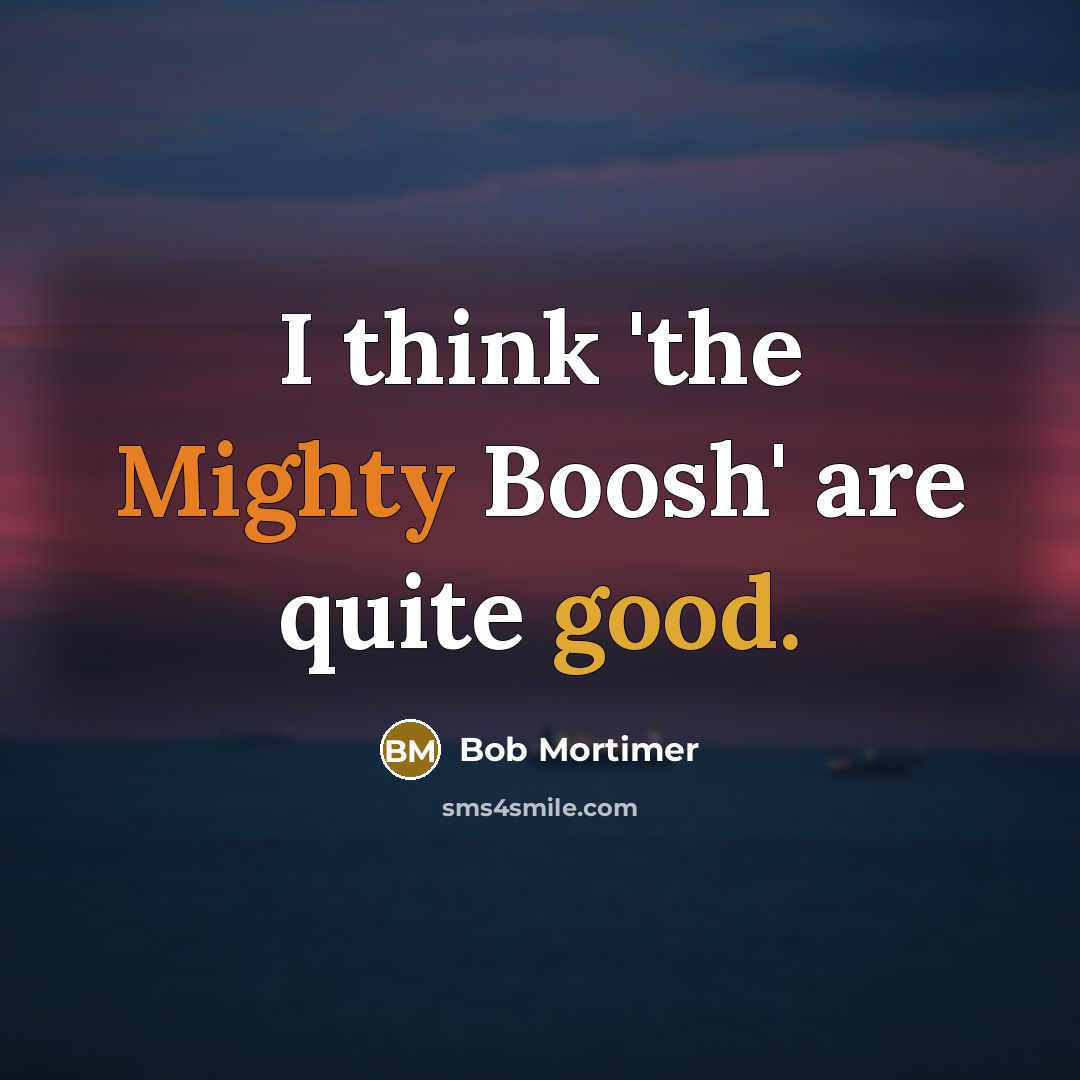 “I think 'the Mighty Boosh' are quite good.” quote by Bob Mortimer