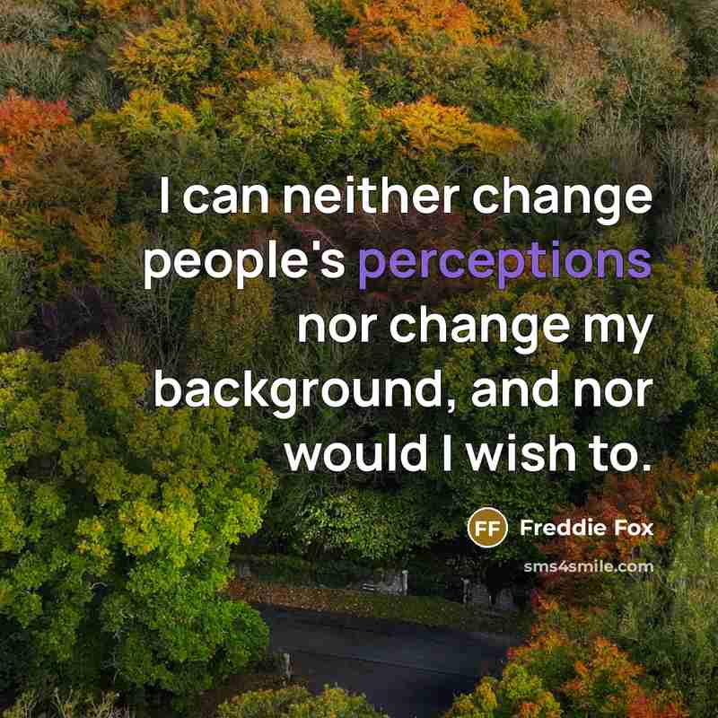 “I can neither change people's perceptions nor change my background, and nor would I wish to.” quote by Freddie Fox