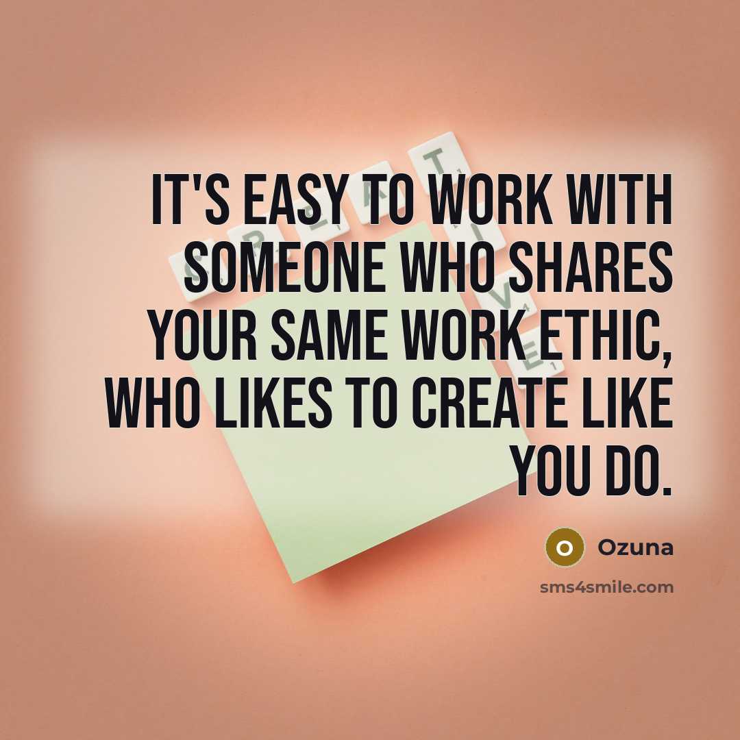 “It's easy to work with someone who shares your same work ethic, who likes to create like you do.” quote by Ozuna