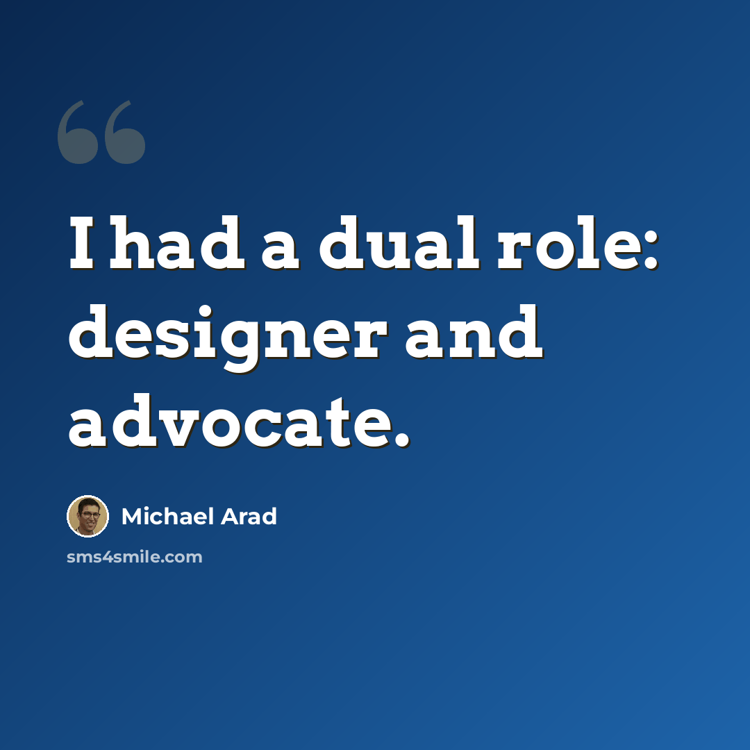 “I had a dual role: designer and advocate.” quote by Michael Arad