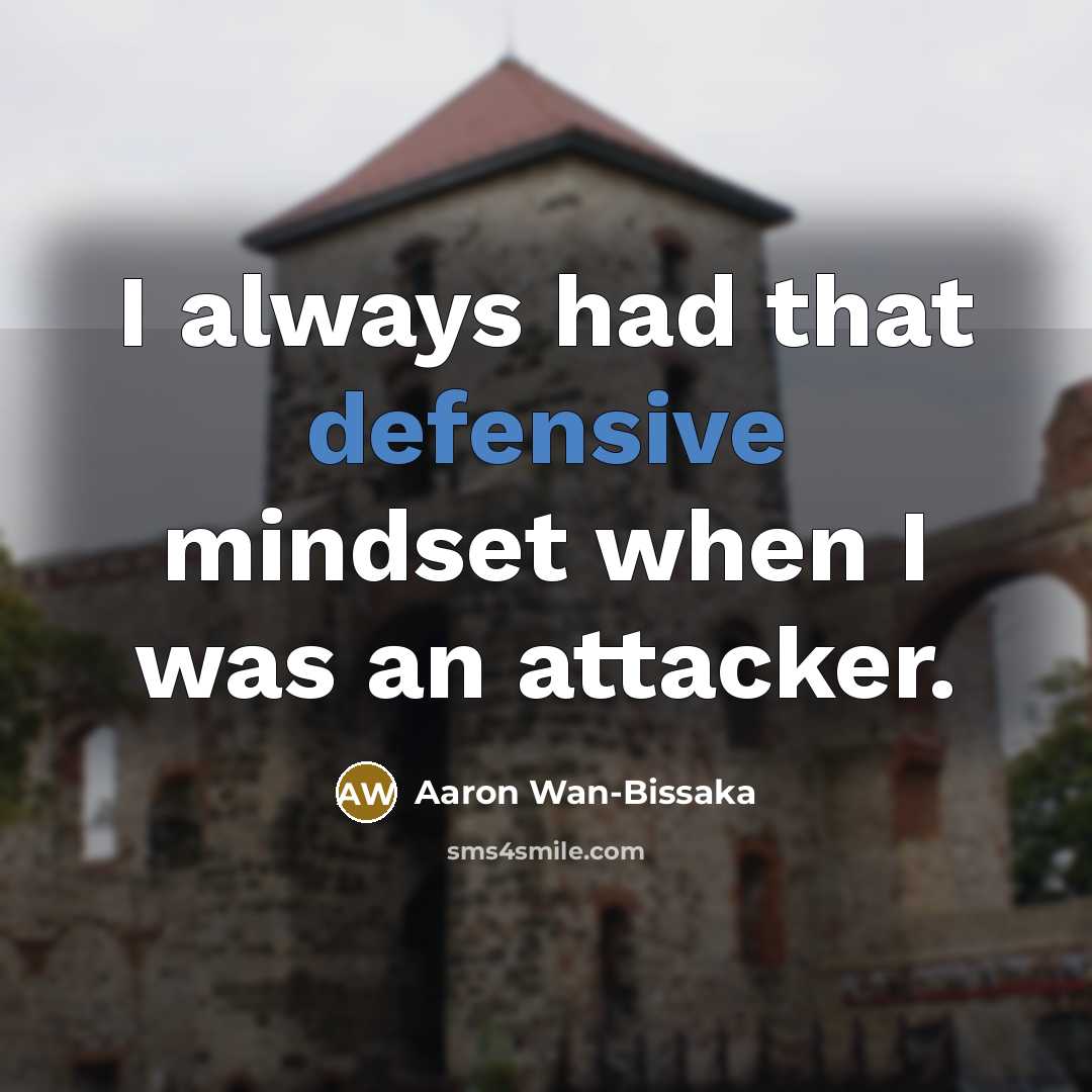 “I always had that defensive mindset when I was an attacker.” quote by Aaron Wan-Bissaka