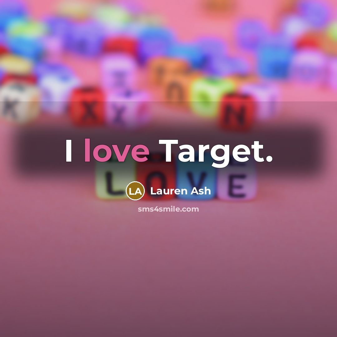 “I love Target.” quote by Lauren Ash
