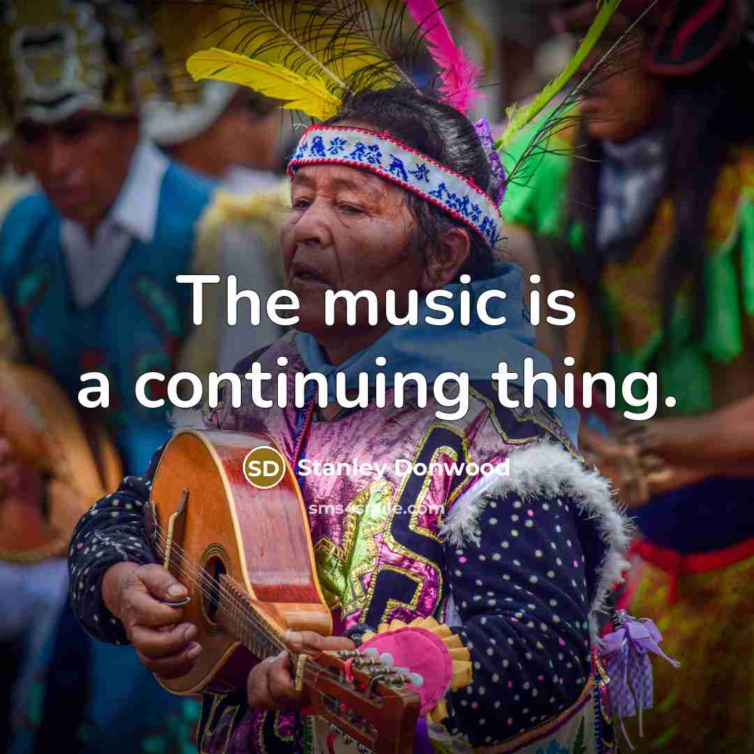“The music is a continuing thing.” quote by Stanley Donwood