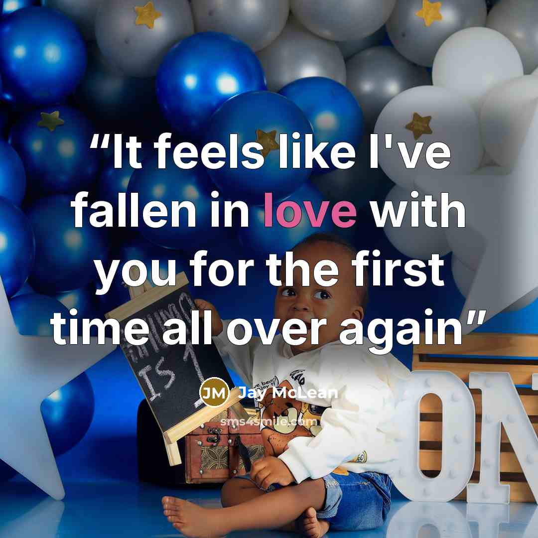 “It feels like I've fallen in love with you for the first time all over again” quote by Jay McLean