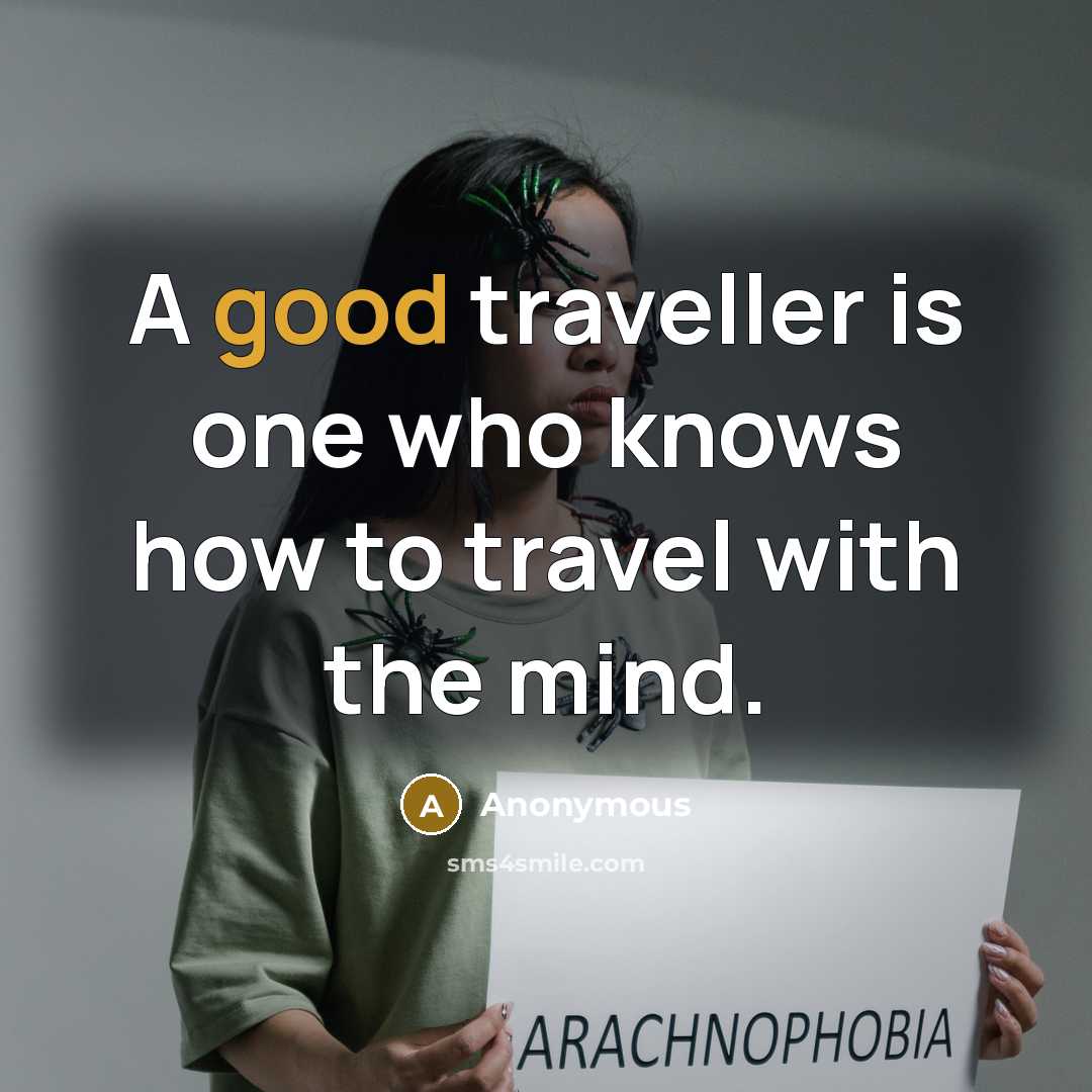 “A good traveller is one who knows how to travel with the mind.” quote by Anonymous