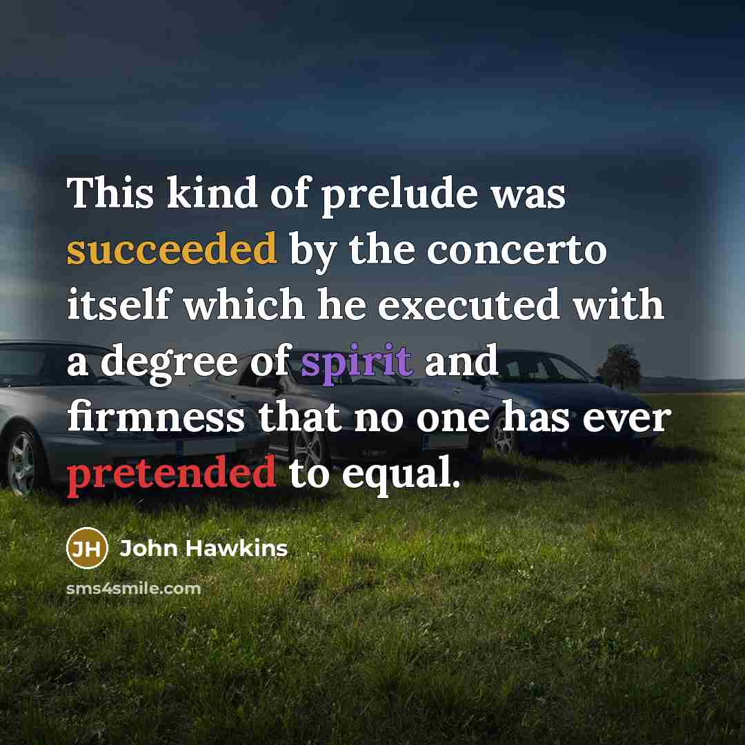 “This kind of prelude was succeeded by the concerto itself which he executed with a degree of spirit and firmness that no one has ever pretended to equal.” quote by John Hawkins
