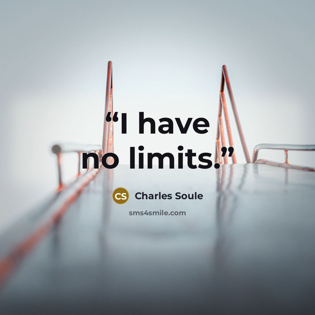 “I have no limits.” quote by Charles Soule