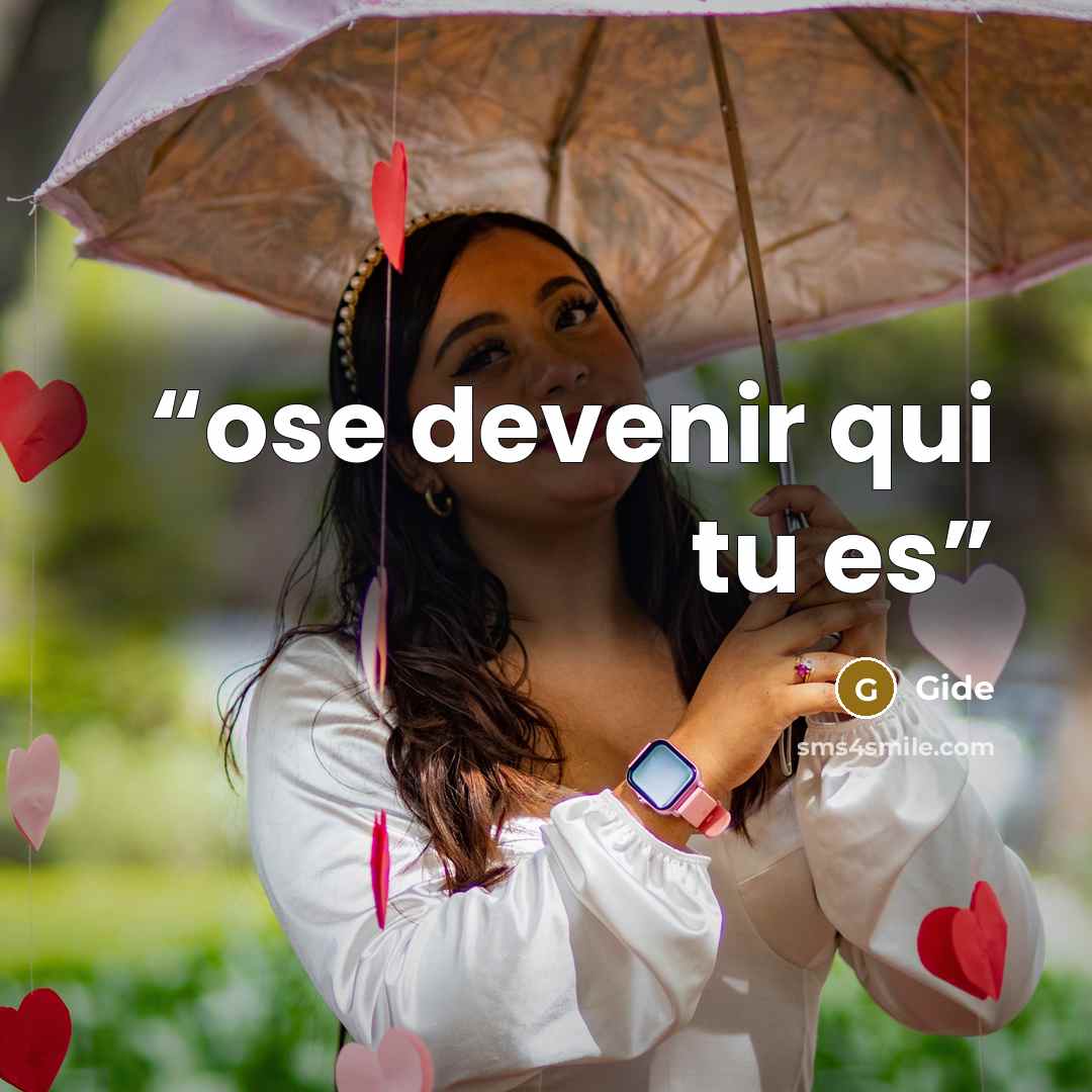 “ose devenir qui tu es” quote by Gide
