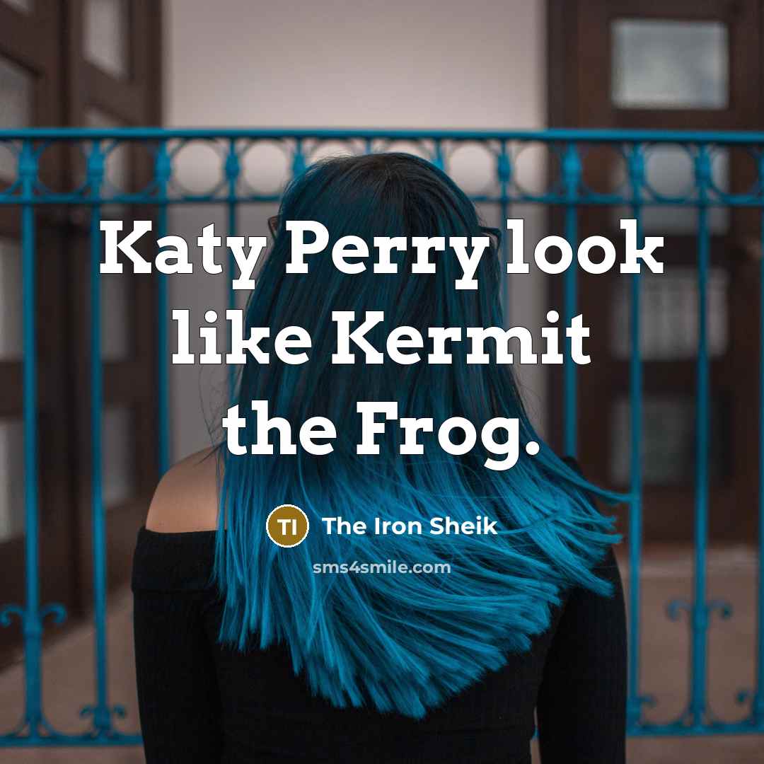 “Katy Perry look like Kermit the Frog.” quote by The Iron Sheik
