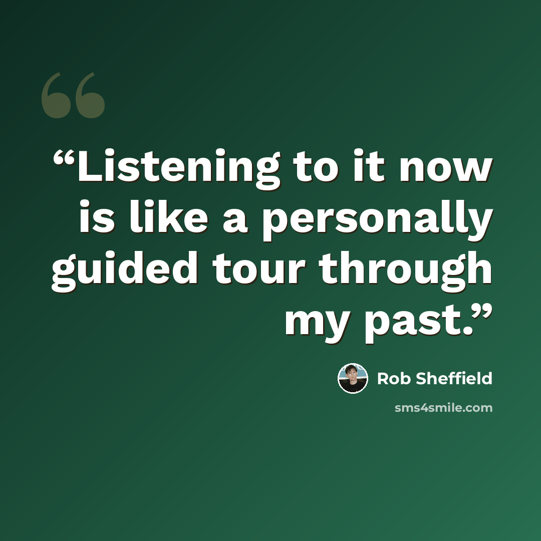 “Listening to it now is like a personally guided tour through my past.” quote by Rob Sheffield