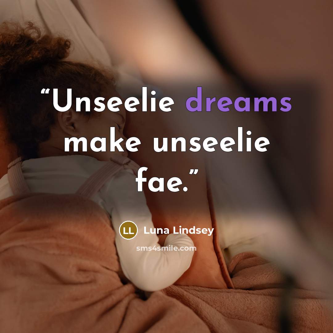 “Unseelie dreams make unseelie fae.” quote by Luna Lindsey