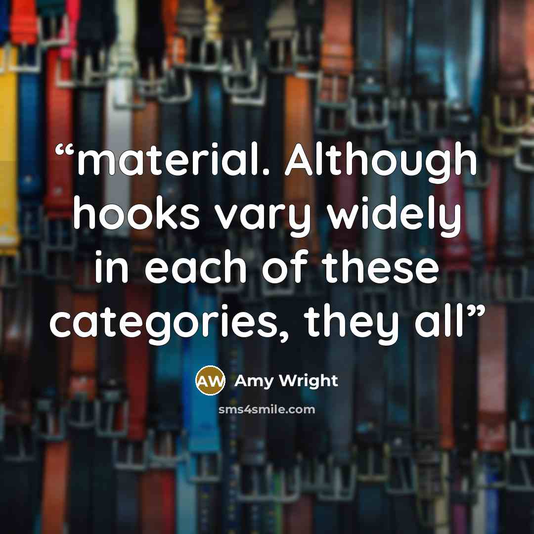 “material. Although hooks vary widely in each of these categories, they all” quote by Amy Wright