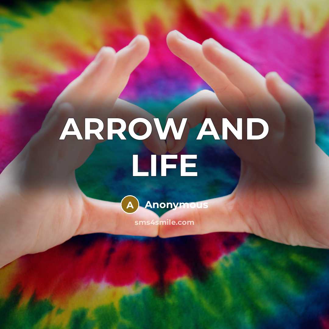 “ARROW AND LIFE” quote by Anonymous
