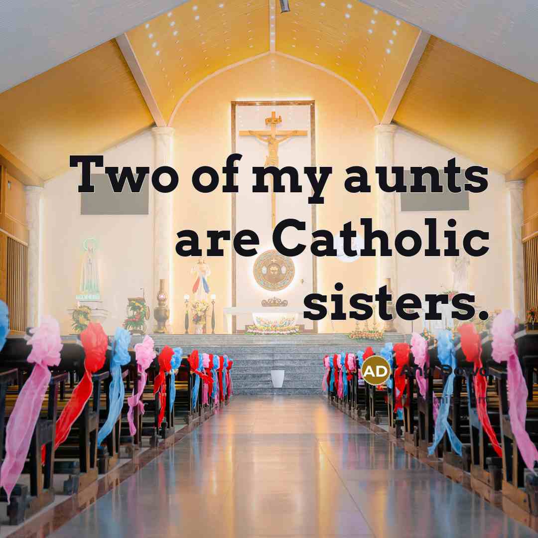 “Two of my aunts are Catholic sisters.” quote by Ann Dowd