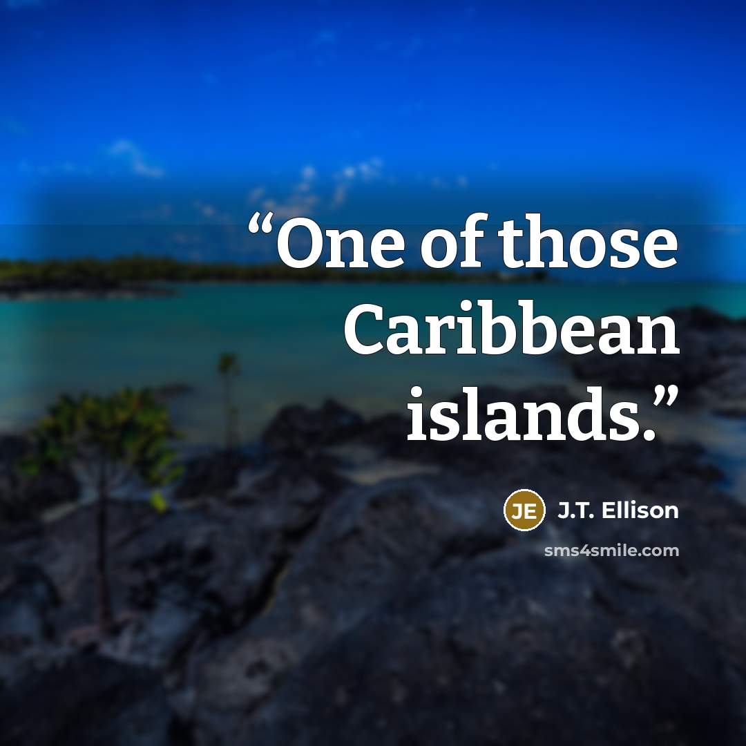 “One of those Caribbean islands.” quote by J.T. Ellison