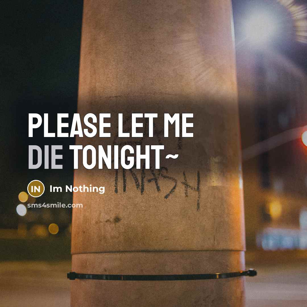 “Please let me die tonight~” quote by Im Nothing