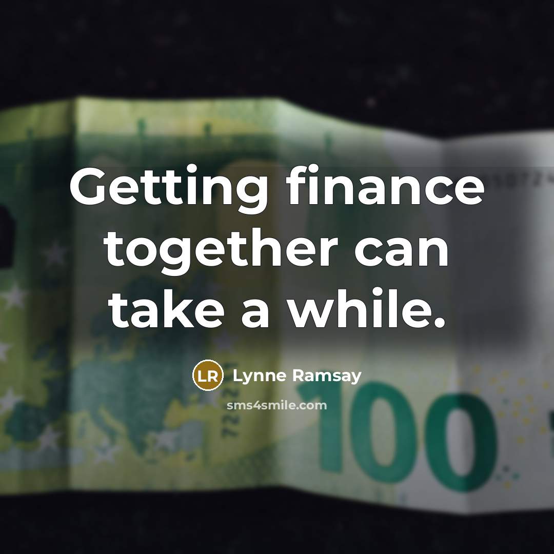 “Getting finance together can take a while.” quote by Lynne Ramsay