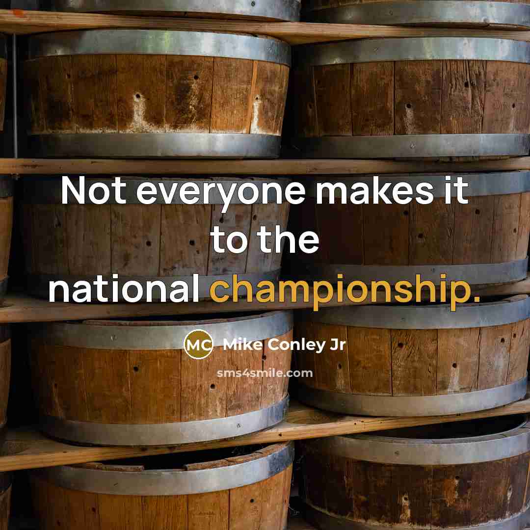“Not everyone makes it to the national championship.” quote by Mike Conley Jr