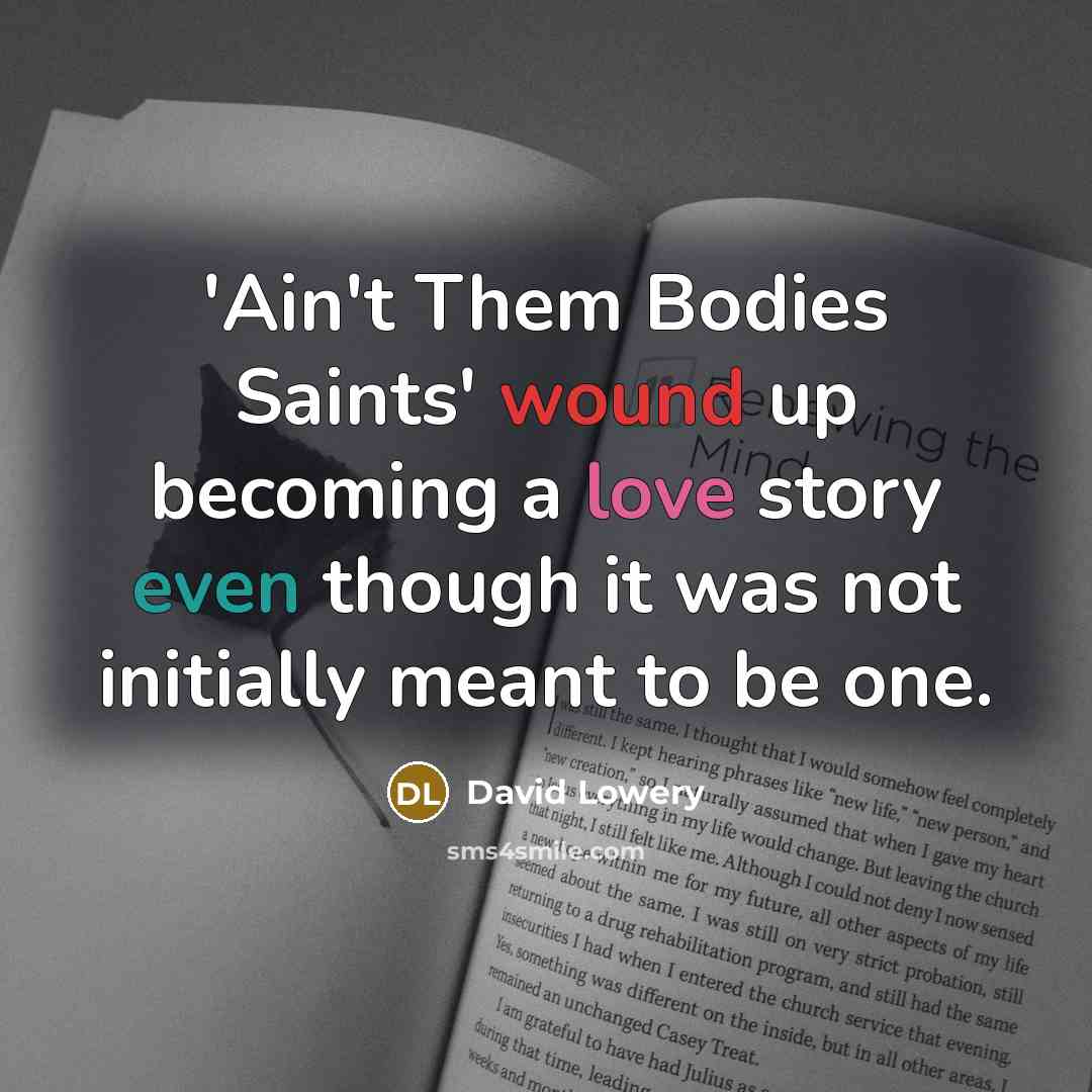 “'Ain't Them Bodies Saints' wound up becoming a love story even though it was not initially meant to be one.” quote by David Lowery