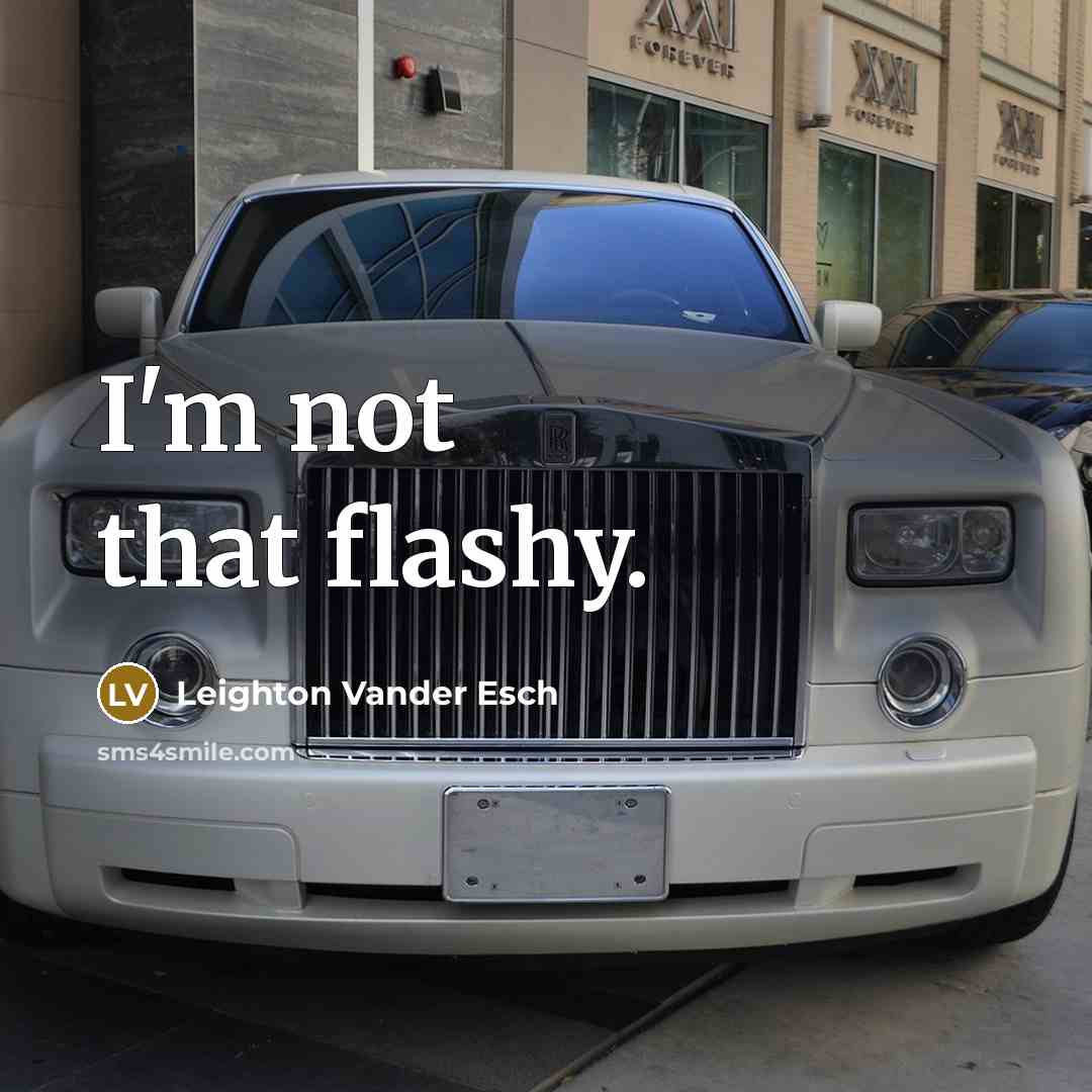 “I'm not that flashy.” quote by Leighton Vander Esch