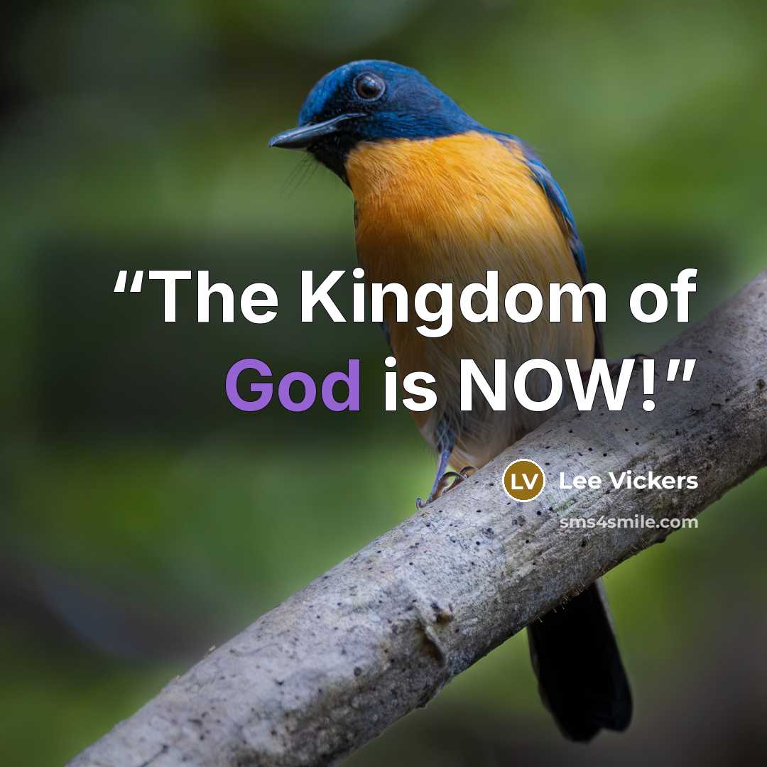 “The Kingdom of God is NOW!” quote by Lee Vickers