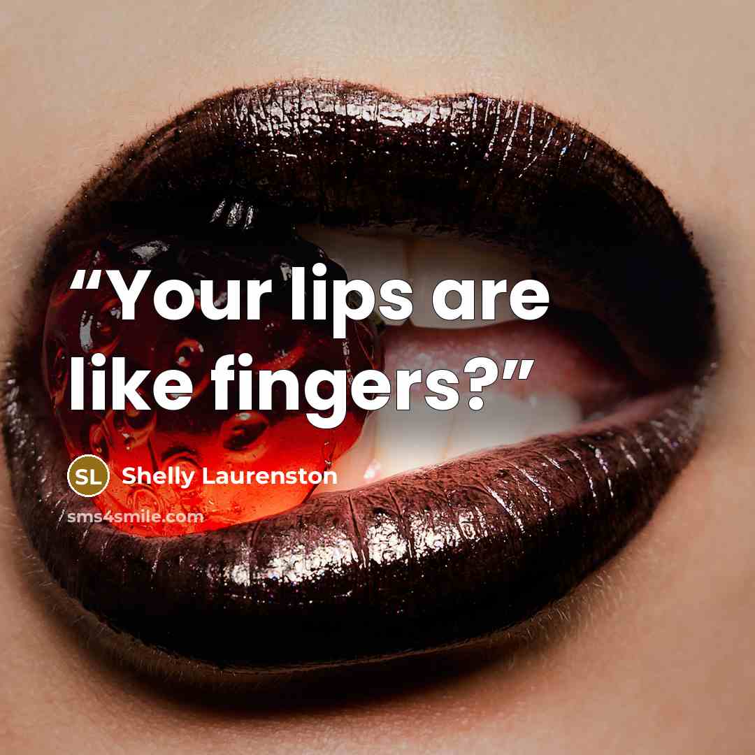 “Your lips are like fingers?” quote by Shelly Laurenston